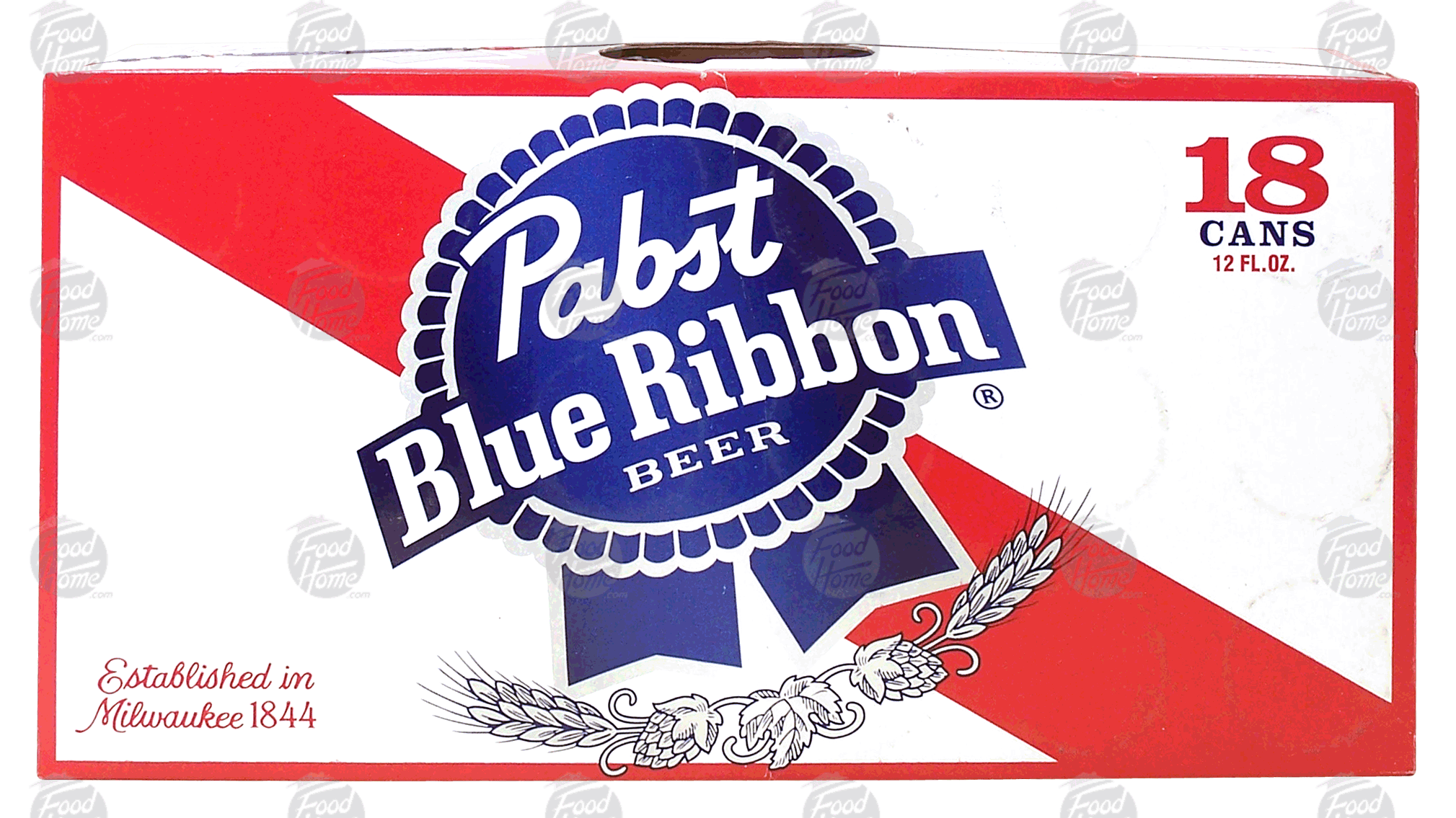 Pabst  blue ribbon beer 18-count Full-Size Picture